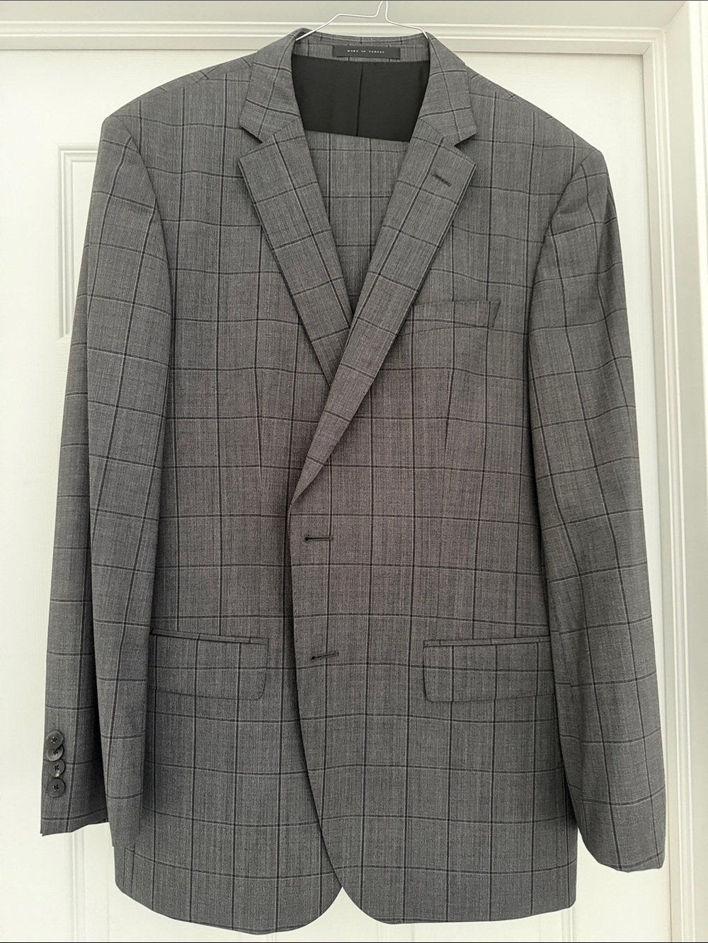 Hugo Boss Gray Windowpane Men's Blazer